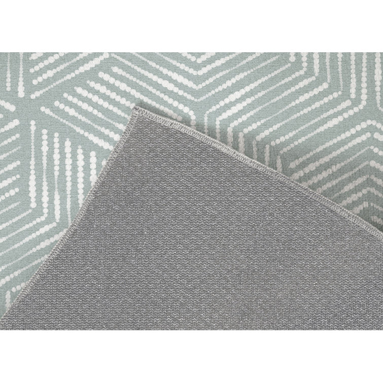 Oliver Bre Sky Blue Indoor/Outdoor Rug Wayfair Canada